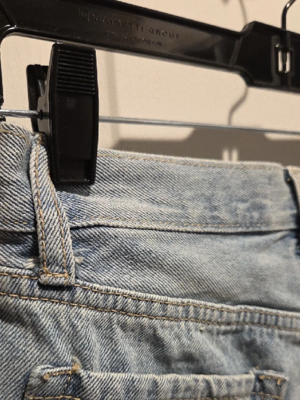 RSQ Light Wash Denim Low Rise Baggy Carpenter Shorts